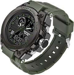 KXAITO Men's Watches Sports Outdoor Waterproof Military Wrist Watch Date Multi Function Tactics LED Alarm Stopwatch - Amazon.ae Price Tracker