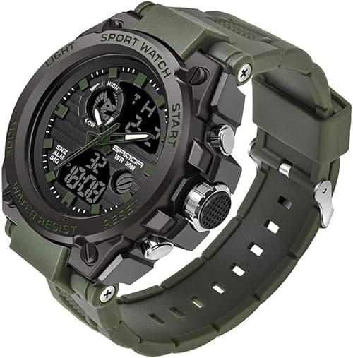 KXAITO Men's Watches Sports Outdoor Waterproof Military Wrist Watch Date Multi Function Tactics LED Alarm Stopwatch on Amazon.ae - Price Tracker