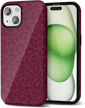 Svanove Cheetah Print Phone Case for iPhone 15 Plus Case Girly Trendy Leopard Pattern, Retro Cool Animal Print, Luxury Cute Case for Women, Aesthetic Y2k Hard Shell Plastic, Burgundy - Amazon.ae Price Tracker