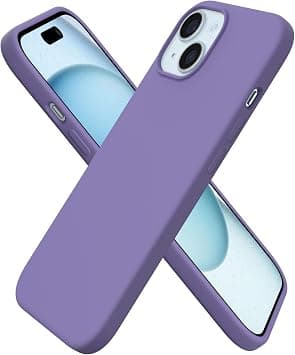 ORNARTO Liquid Silicone Case for iPhone 15 6.1 inch, 3 Layers with Microfiber Lining, Silky Feel and Anti-Scratch, Amethyst - Best Deal Finder