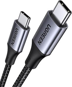 UGREEN Type C Cable 2M, 240W Super Fast Charging USB C Cable Braided | Wide compatible for laptop/tablet/phone,Fast data sync,Certified safe battery protection,High-End Aluminum Alloy,Eco-friendly on Amazon.ae - Price Tracker