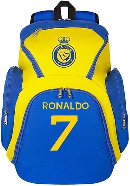 C Ronaldo Children Soccer Backpack Daypack Schoolbag Teen Boys School Sports Football Training Kit bag على Amazon.ae - متتبع الأسعار