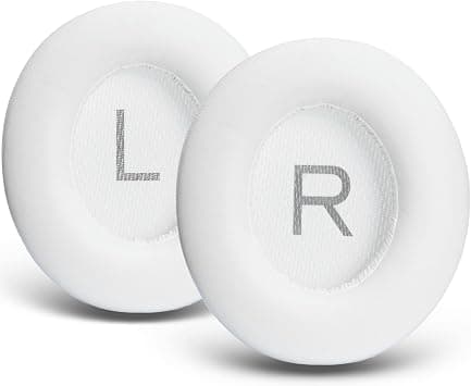 Deluxe Upgrade Ear Pad Headphone Mat Replacement Ear Pad Compatible with Anker Soundcore Life Q45, Space Q45 Headphones Soft Comfortable Leather Ear Pad - White on Amazon.ae - Price Tracker