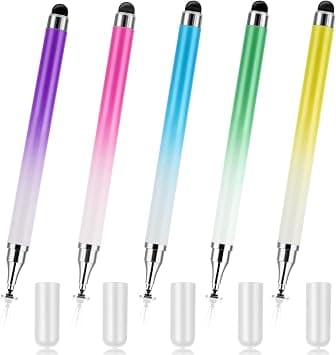 Stylus Pens for Touch Screens, 2 in 1 High Precision & Sensitivity Universal Stylus Pen Compatible for iPhone, iPad, Android, Microsoft Tablets, Phones, 5 Pack-Gradient Style on Amazon.ae - Price Tracker