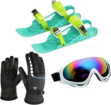 Ski Skates,Portable Adjustable Protective | Winter Shoes Ski Skates - for Snowboarding Snowshoeing Recreation Adventures Adults Men Women Youth على Amazon.ae - متتبع الأسعار