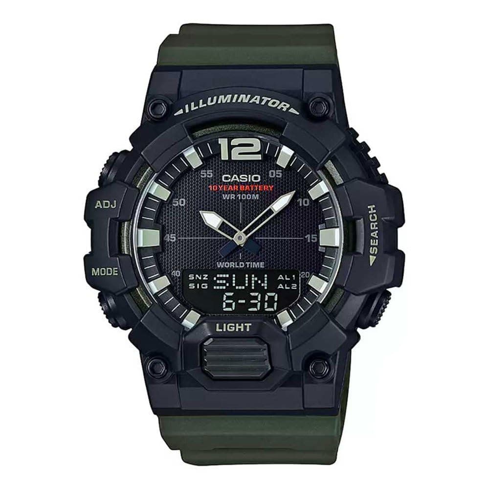 Casio Men's Watch - HDC-700-3AVDF Black Dial, Green Band on Amazon.ae - Price Tracker