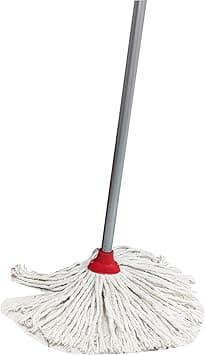 Vileda Classic Cotton Floor Mop With Stick, Super Absorbent, Universal Thread Handle, Cost-Effective, Red & White, 10 x 6 x 153 Cm - Amazon.ae Price Tracker