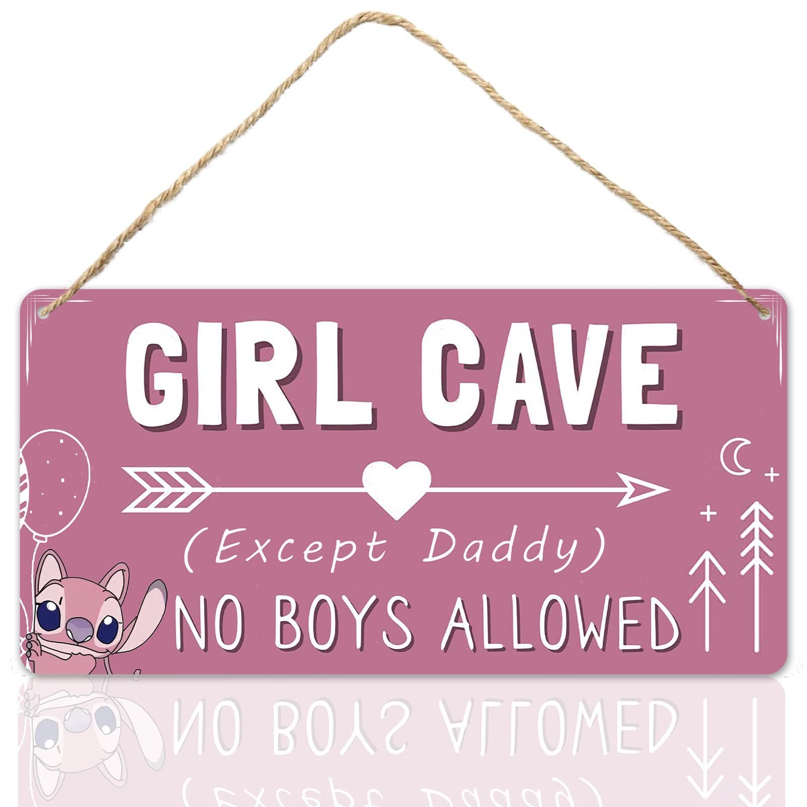 Revahs Cute Room Decor Signs For Teen Girls Stitch Bedroom Decor Kids Room Door Sign Pink Wall Decorations Girl Cave No Boys Allowed Signs Cool Things For Your Room Signs,6 x 12 inch (PINKWOODSD) on Amazon.ae - Price Tracker