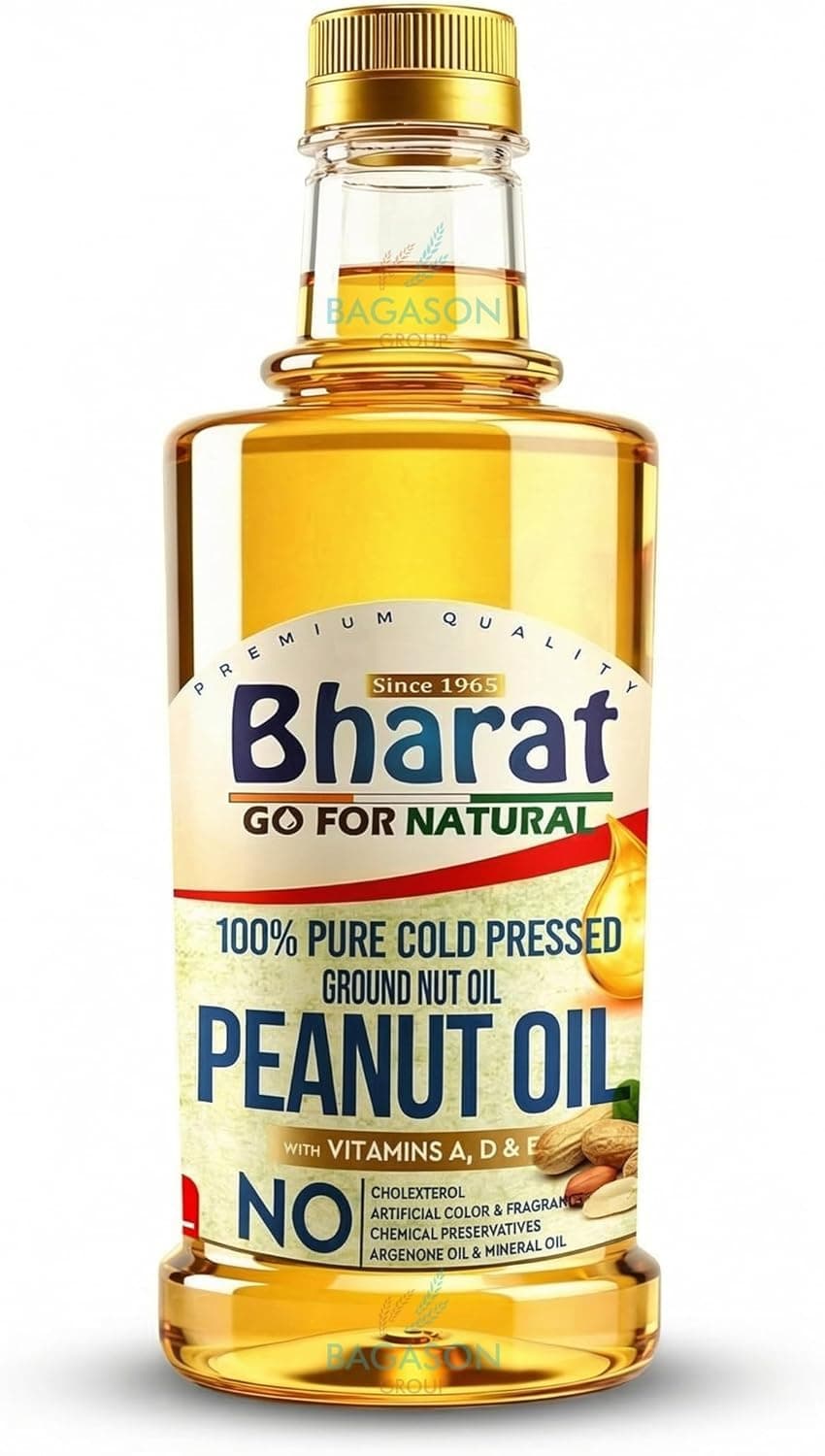 Bharat Groundnut Oil 1Litre Bottle | 100% Pure Cold Pressed Peanut Oil | No Preservatives, No Additives | Naturally Extracted | Ideal for Cooking & Frying | Product of India on Amazon.ae - Price Tracker