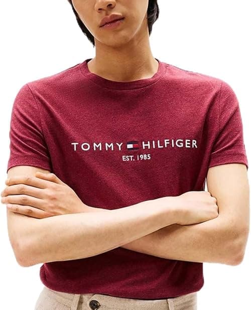 Tommy Hilfiger Mens Tommy logo tee T-Shirts (pack of 1) on Amazon.ae - Price Tracker