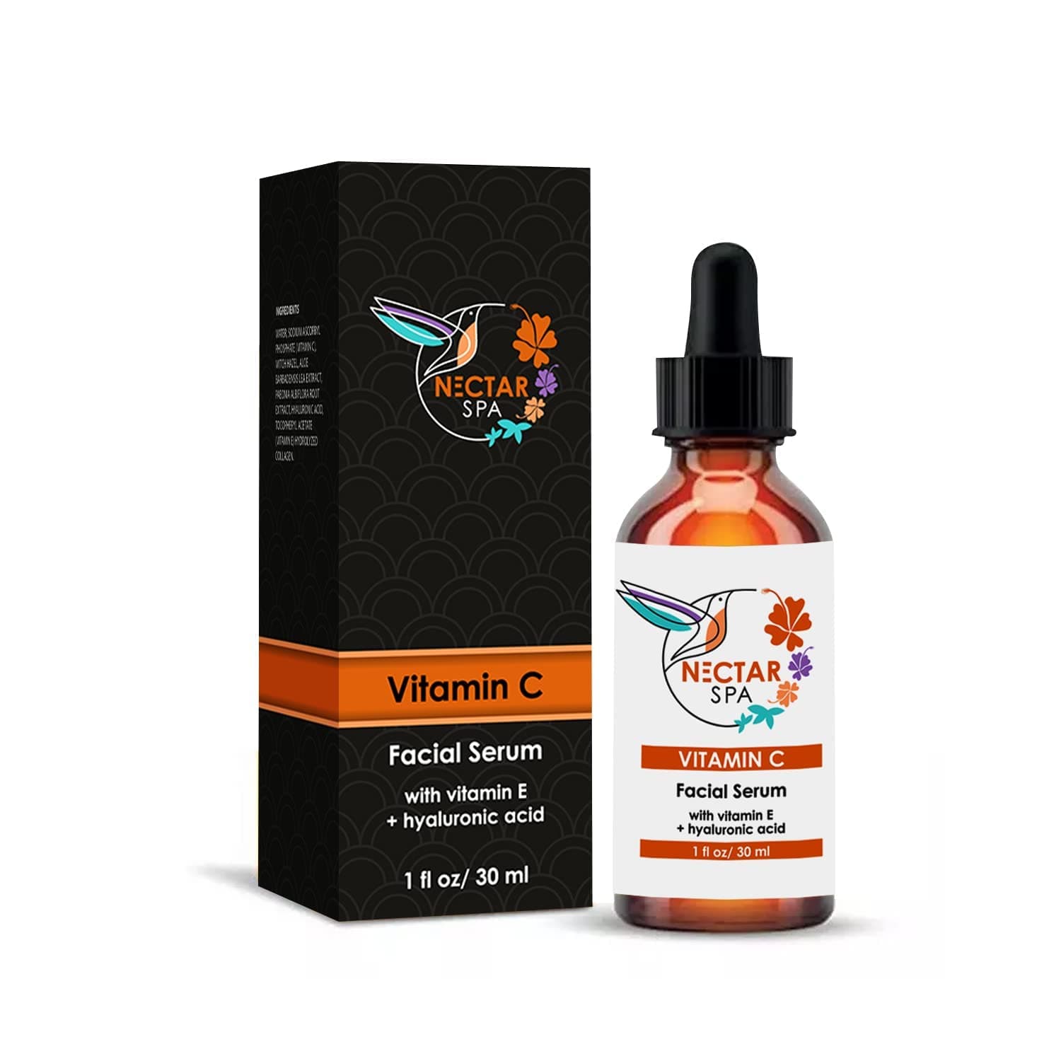 NECTAR SPA Vitamin C Facial Serum with Vitamin E + Hyaluronic Acid - 1 fl oz/ 30ml on Amazon.ae - Price Tracker