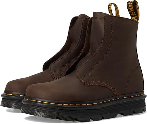 Dr. Martens unisex-adult Zebzag Laceless Boot, Dark Brown Wyoming, 15 Women/14 Men on Amazon - Best Deal Finder