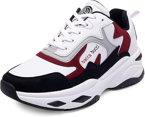 Bacca Bucci Men's Spark Running Shoes/Trainers for Gyming, Cross Training, Heavy Weight Lifting, Cross-fit with Natural Rubber & Eva Sole and Breathable Upper on Amazon.ae - Price Tracker