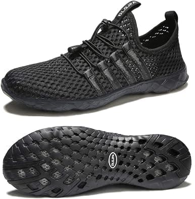 DLGJPA Men's Lightweight Quick Drying Aqua Water Shoes Athletic Sport Walking Shoes - Best Deal Finder