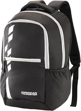 American Tourister Slate 2.0 Backpack 02, 34L Capacity, Polyester, Fits 15.6" Laptop|Designed For Comfort|Voluminous Front Pocket|Lightweight|Bottle Holder - 1 Year International Warranty - Best Deal Finder