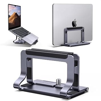 UGREEN Vertical Laptop Stand 2-in-1 Portable Aluminum Holder Riser for Desk | Non-slip Foldable Adjustable Desktop Stand for Macbook Chromebook IdeaPad 13-16" Computer على Amazon.ae - متتبع الأسعار