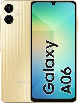 Samsung Galaxy A06 LTE, Android Smartphone, Dual SIM Mobile Phone, 4GB RAM, 64GB Storage, Gold (KSA Version) - متتبع أسعار Amazon.sa