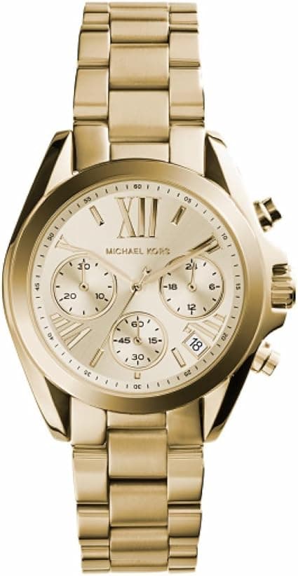 Michael Kors Watch for Women Bradshaw, 43mm case size, Quartz Chronograph movement, Stainless Steel strap on Amazon.ae - Price Tracker