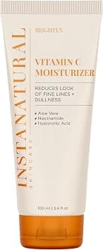 InstaNatural Vitamin C Moisturizer Face Moisturizing Cream, Brightens and Reduces the Look of Fine Lines and Wrinkles, with Hyaluronic Acid, Aloe Vera and Niacinamide, 3.4 FL Oz on Amazon.ae - Price Tracker