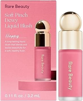 Rare Beauty Soft Pinch Liquid Blush Mini Lightweight, Buildable Blush for Natural Flush, Travel-Friendly Size, Infused with Joyful Color- 3.2ml - Happy - Dewy Cool Pink on Amazon.ae - Price Tracker
