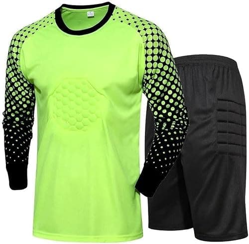 Profession Goalkeeper Soccer Jersey, Goalie Shirts, Child Women Men Football Suit, Sponge Protection Doorkeeper Shirt Shorts, Youth and Adult Sizes على Amazon.ae - متتبع الأسعار