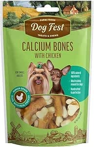 Dog Fest Calcium bones with chicken for mini-dogs - 55g (1.94oz) on Amazon.ae - Price Tracker