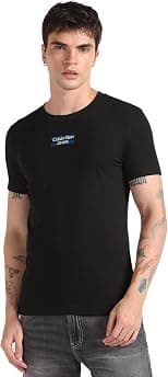 Calvin Klein Jeans Men's Transparent Stripe Logo Tee Transparent Stripe Logo Tee - Best Deal Finder
