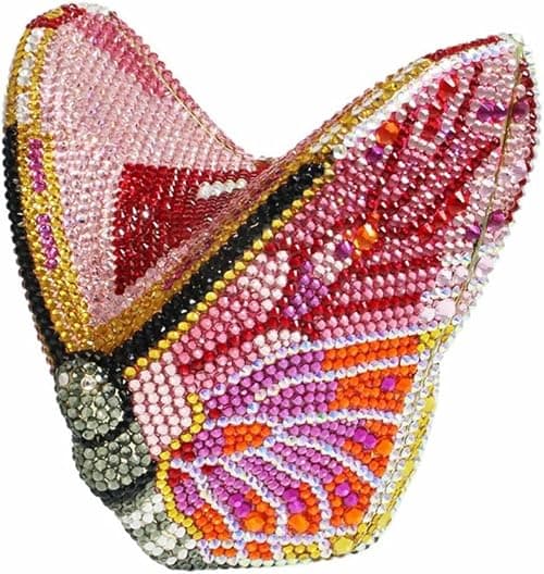Luxury Women Butterfly Rhinestone Clutch Purse Ladies Crystal Evening Bag Diamonds Bridal Purse Cocktail Prom Handbag على Amazon.ae - متتبع الأسعار