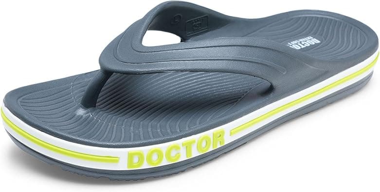 DOCTOR EXTRA SOFT Men's Classic & Premium Casual Flip Flops with Soft Acupressure for Adult | Comfortable & LightWeight| Stylish & Anti-Skid |Waterproof Everyday Cushion Slippers for Gents/Boys D-553 on Amazon.ae - Price Tracker