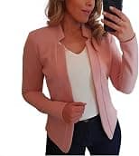 Cololura Women's Casual Loose Blazer Long Sleeve Open Front Cardigan Jackets Elegant Coats - Best Deal Finder