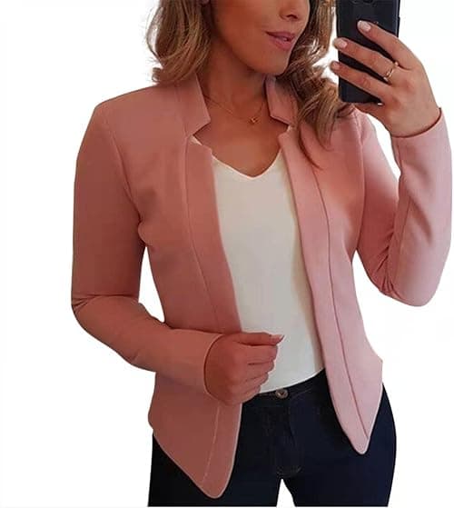 Cololura Women's Casual Loose Blazer Long Sleeve Open Front Cardigan Jackets Elegant Coats on Amazon - Best Deal Finder
