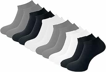 Yanek Men's Cotton Low Cut Ankle Socks (6 Pairs) - Soft, Breathable, Moisture-Wicking, Assorted Colors, Comfortable Athletic Socks for Running, Sports, and Everyday Wear, Durable and Lightweight on Amazon.ae - Price Tracker