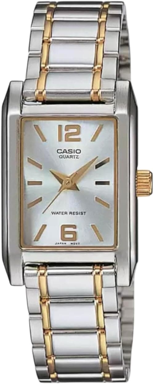 Casio Women's Watch - LTP-1235SG-7ADF Silver Dial, Silver/Gold Band on Amazon.ae - Price Tracker