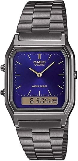 Casio Collection Retro Womens Analogue-Digital Watch AQ-230EG with Stainless Steel Strap - Best Deal Finder