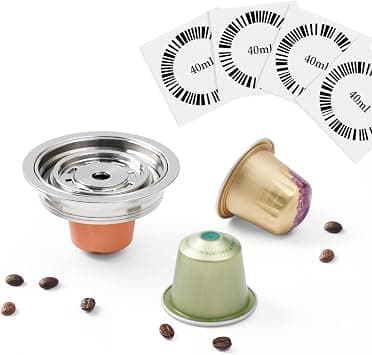 Reusable Coffee Pods Adapter Compatible with Delonghi ENV135 VertuoLine GCA1, Stainless Steel Converter Holder for VertuoNext&VertuoPOP, Brewing NEspresso OriginalLine Coffee (Brew 40ML) on Amazon.ae - Price Tracker