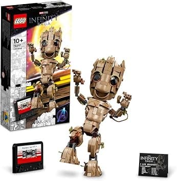 LEGO Marvel I am Groot Building Toy, Guardians of the Galaxy 2 Set for 10 Plus Year Old Boys & Girls, Collectible Baby Groot Figure Model, Gift Idea 76217 - متتبع أسعار Amazon.sa