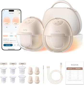 Eufy S1 Pro Portable Breast Pump, Hands Free Electric Breast Pump, Heating Technology for Comfort, Portable Charging Case, App Control, Customized Smart Rhythm, on Amazon.ae - Price Tracker