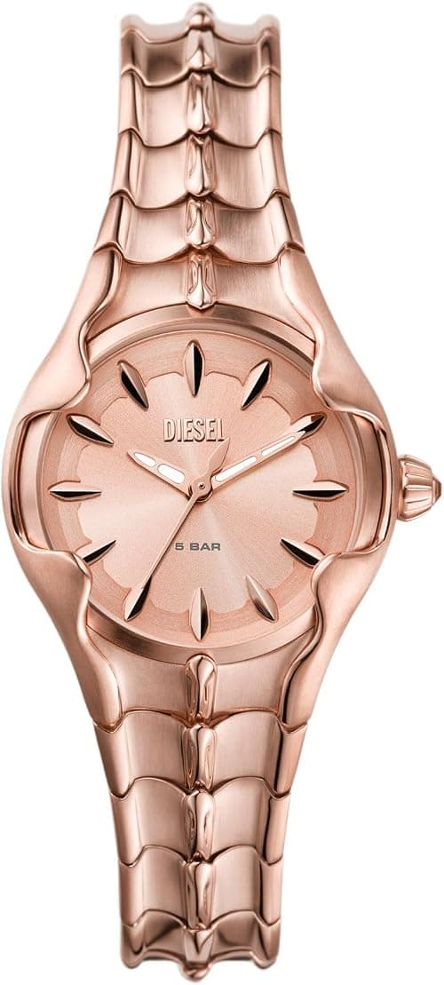 Diesel Women's DZ5604 Vert Rose Gold Stainless Steel Watch, Rose gold, Bracelet على Amazon.ae - متتبع الأسعار