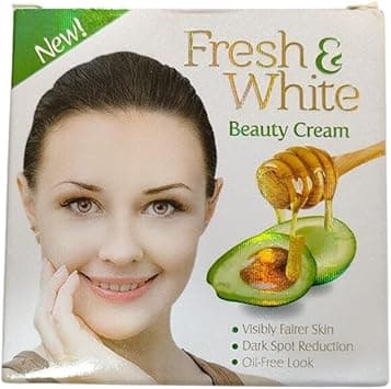Fresh & White Beauty Cream Original 30g Removes Dark Circles & Acne on the Skin Whitening Face & Body for Men & Women Use at Night It Includes Avocado & Honey on Amazon.ae - Price Tracker