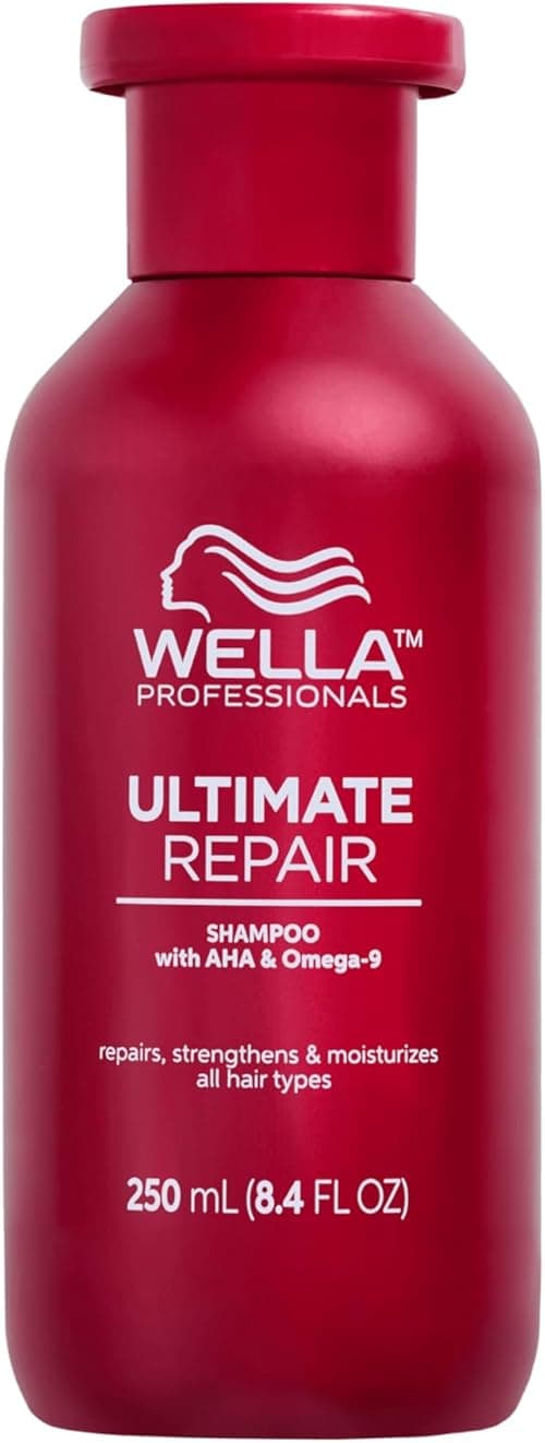 Wella Professionals Ultimate Repair Shampoo, For Dry and Damaged Hair, Hair Detox, Stronger Hair, Repair and Moisturise, Vegan, With AHA & Omega 9 To Rebond The Hair, 250ml on Amazon.ae - Price Tracker