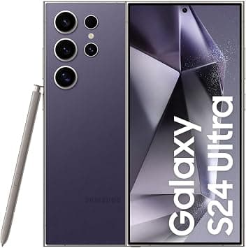 SAMSUNG Galaxy S24 Ultra, 256GB, Violet, 12GB RAM, Android Smartphone, 200MP Camera, No Manufacturer Warranty (International Version) Dual sim - متتبع أسعار Amazon.sa