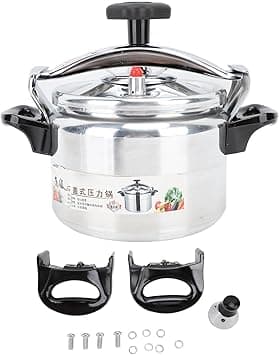 Dpofirs 3L to 15L Canning Pressure Cooker, Pressure Cooker Thickened Large Capacity Anti Stick Explosion Proof Aluminum Pressure Canner for Commercial Household Use (3L) on Amazon.ae - Price Tracker