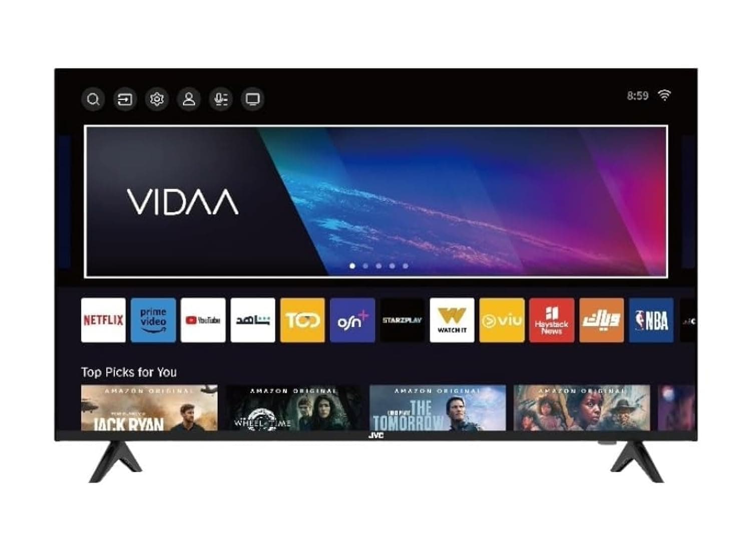 JVC 43-inch Edgeless 4K UHD Smart TV - 2024 New Model with Voice Air Mouse, Bluetooth and Dolby Audio LT-43N7115V on Amazon.ae - Price Tracker