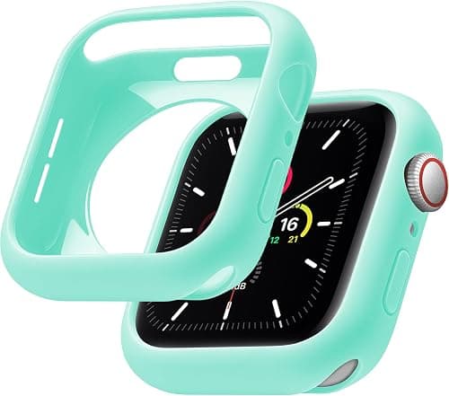 Newlibery Soft Flexible Watch Case 42mm for Apple Watch Series 10/11, TPU Slim Touchable Screen Lightweight All-Around Shiny Bumper Protector Shockproof Guard Watch Cover for Women Men, Green on Amazon.ae - Price Tracker
