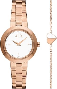 Armani Exchange A|X Women's Two-Hand Two-Tone Stainless Steel Watch - Amazon.ae Price Tracker