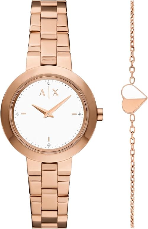 Armani Exchange A|X Women's Two-Hand Two-Tone Stainless Steel Watch on Amazon.ae - Price Tracker