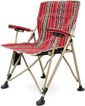 GO2CAMPS Heavy Duty Foldable Camping Chair 150KG Capacity with Carry Bag | Traditional Arabic Sadu Heritage Design Majlis Chair,Desert Camping,Outdoor Picnic with Cup Holder&Mobile Pockets - Amazon.ae Price Tracker