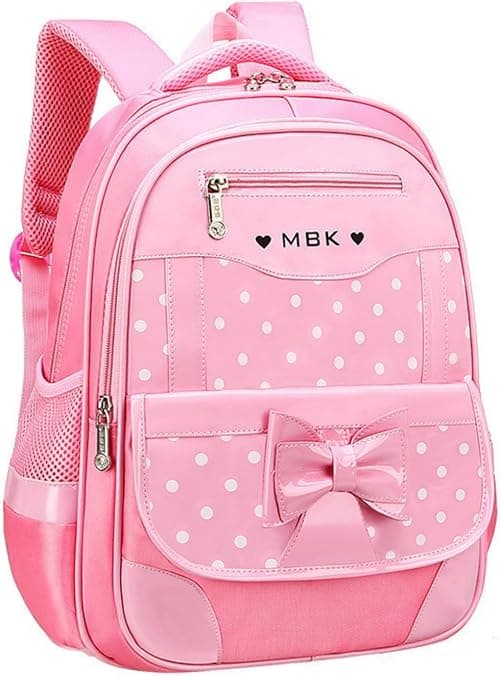 Princess Bow Girls Backpack Elementary School Bag Kids School Travel Bag on Amazon.ae - Price Tracker