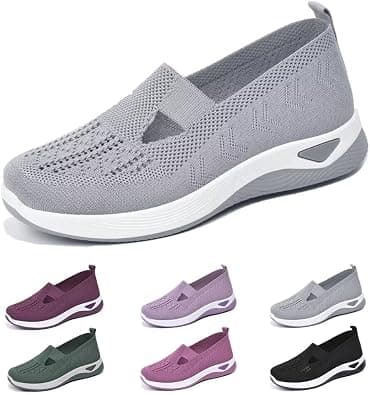 dubuto Women's Walking Shoes Wove Breathable Soft Orthopedic Diabetic Comfortable Sneakers for Women Indoor Outdoor Casual Athletic Work Shoes على Amazon.ae - متتبع الأسعار