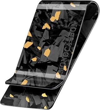 MONOCARBON Carbon-Fiber-Money-Clip-for-Men, Minimalist-Money-Holder for Cash, High Elastic Carbon-Fiber-Wallet, Slim and Durable, Forged Glossy Gold, Minimalist on Amazon.ae - Price Tracker